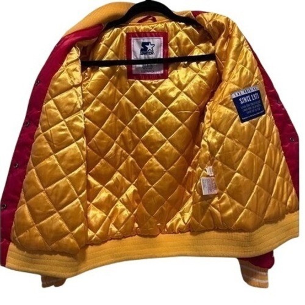 NFL Kansas City Chiefs Red Satin Bomber Jacket Womens XS NFL G-III - Picture 3 of 10